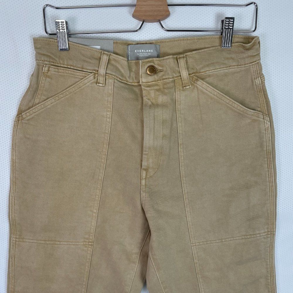 Everlane The Utility Cheeky High Rise Straight Leg Cotton Jean Desert Clay 30 - Picture 4 of 9